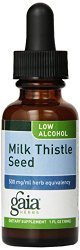 Gaia Herbs Low Alcohol Milk Thistle Seed , 1-Ounce Bottle