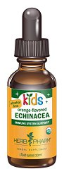 Herb Pharm Kids Certified-Organic Alcohol-Free Echinacea Glycerite Liquid Extract