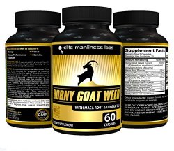 Horny Goat Weed With Tongkat Ali, Maca Root Extract & L-Arginine – Natural Herbal Complex Extract For Men (60 Capsules)
