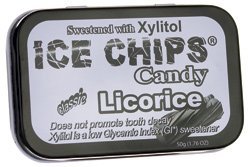 ICE CHIPS Candy Licorice single pack, 1.76oz.