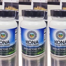 KONA KAVA Kava Extract Kavalactone 30% Premium Capsules (120)