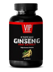 Korean Ginseng- Root Extracts – Concentrated From Premium Ginseng Root Extract (1 Bottle 60 Capsules)