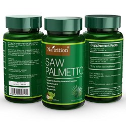 Man’s Pack of 3 Bottles Saw Palmetto Extract, 240 Capsules, 80 Capsules/ Bottle