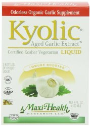 Maxi Health Liquid Kyolic – Aged Garlic Extract, Immune Booster, 2-Ounce Bottle Twin Pack, Kosher