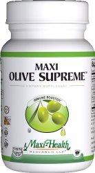 Maxi Health Olive Supreme – Olive Leaf Extract Supplement- Immune Booster – 90 Capsules – Kosher