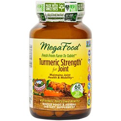 MegaFood – Turmeric Strength for Joint, Supports Joint Health & Mobility, 60 Tablets (Premium Packaging)
