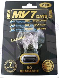 MV7 Days 2000mg Natural Sexual Performance Enhancement Stamina Men 5 Pills Packs