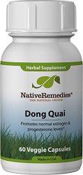 Native Remedies Dong Quai 500mg Capsules, 60-Count Bottles (Pack of 2)