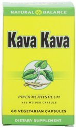 Natural Balance Kava Kava Root Veg Capsules, 450 Mg, 60 Count