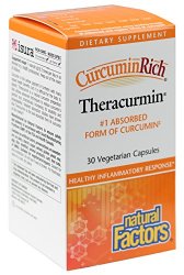 Natural Factors Curcuminrich Turmeric Root Extract Vcaps, 30 Count