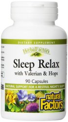 Natural Factors Sleep Relax Capsules, 90-Count
