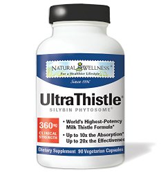 Natural Wellness Milk Thistle – UltraThistle – World’s Highest-Potency Milk Thistle Formula – 30-Day Supply
