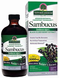 Nature’s Answer Alcohol-Free Sambucus Black Elder Berry Extract, 8-Fluid Ounces