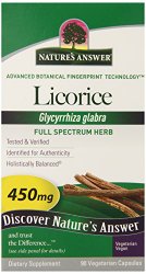 Nature’s Answer Licorice Root Vegetarian Capsules, 90-Count