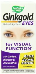 Nature’s Way Ginkgold Eyes, 60 Tablets