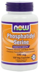NOW Foods Phosphatidyl Serine 100mg, 120 Capsules