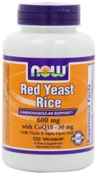 NOW Foods Red Yeast Rice & Coq10, 120 Vcaps