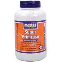 Now Foods Super Primrose 1300mg, 120 gels (Pack of 2)