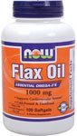 NOW Organic Flax Oil, 1,000 mg – 100 Softgels