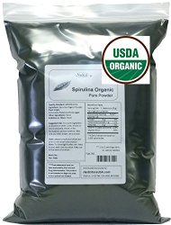 NuSci Organic Spirulina Powder 1000g (1.0Kg, 2.2 lb) Bulk Pure Fresh GMO Free Non-Irradiated