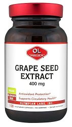 Olympian Labs Grape Seed Extract 400mg, 100 capsules bottle