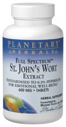 Planetary Formulas St. John’s Wort Extract, Full Spectrum, 600 mg, Tablets, 120 tablets