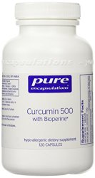 Pure Encapsulations – Curcumin 500 With Bioperine 120 VegiCaps