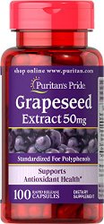 Puritan’s Pride Grapeseed Extract 50 mg-100 Capsules