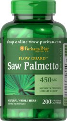 Puritan’s Pride Saw Palmetto 450 mg-200 Capsules