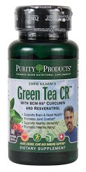 Purity Products – Green Tea CR (Green Tea + Curcumin + Resveratrol) – 60 Vegetarian Capsules – 30 Day Supply