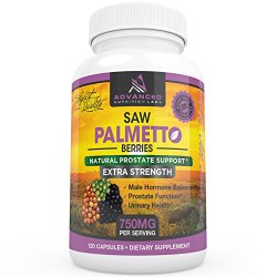 Saw Palmetto Extra Strength, 1500 mg Per Day, 120 Capsules