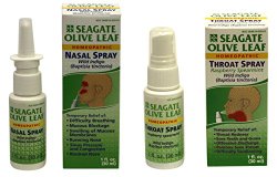 Seagate Products Olive Leaf Nasal&Throat Spray 2Pk