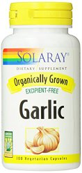 Solaray Organic Garlic Supplement, 600 mg, 100 Count