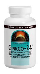 Source Naturals Ginkgo-24 Biloba Extract 120mg, 120 Tablets