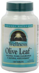 Source Naturals Wellness Olive Leaf, 120 Tablets