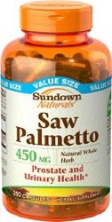 Sundown Naturals Saw Palmetto, 450 mg, 250 Capsules