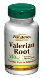 Sundown Valerian Root Whole Herb 530 mg Caps, 100 ct