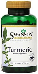 Swanson Premium Brand Turmeric Whole Root Powder, 720 mg, 100 Gelatin Caps
