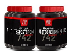 Testosterone Booster for Men – Testosterone Booster 742 – More Energy and Muscle Growth (6 Bottles – 69 Tablets Each Bottle)