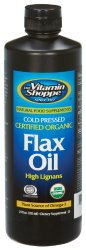 the Vitamin Shoppe – Flax Oil Organic High Lignans, 24 fl oz liquid