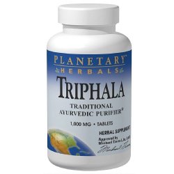 Triphala Internal Cleanser 1000mg Planetary Herbals 180 Tabs