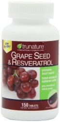 trunature® Grape Seed & Resveratrol, with Vitamin C, 150 tablets, One per day Personal Healthcare / Health Care