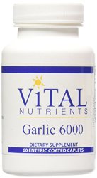 Vital Nutrients Garlic Enteric Coated Caplets, 60 Count