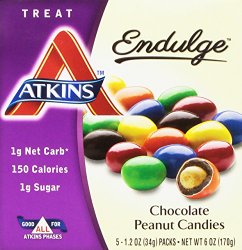 Atkins Endulge Chocolate Peanut Candies 5-1.2 Oz Packs