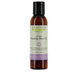 Banyan Botanicals Healthy Hair Oil – Certified Organic, 4 oz – Promotes Thick and Lusterous Hair, Nourishing for All Hair Types