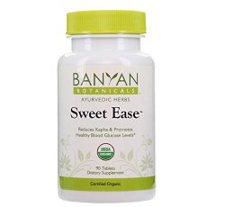 Banyan Botanicals Sweet Ease – Certified Organic, 90 Tablets – Reduces Kapha and Promotes Healthy Blood Glucose Levels