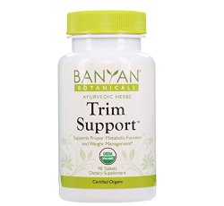 Banyan Botanicals Trim Support – Certified Organic, 90 Tablets – Promotes Proper Metabolic Function & Weight Management