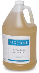 Biotone Revitalizing Massage Oil Unscented, 128 Ounces (1 Gallon)