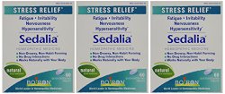Boiron Sedalia for Stress, 60 Tablets (Pack of 3)