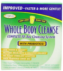 Enzymatic Therapy Whole Body Cleanse Kit with Probiotics, Lemon flavored